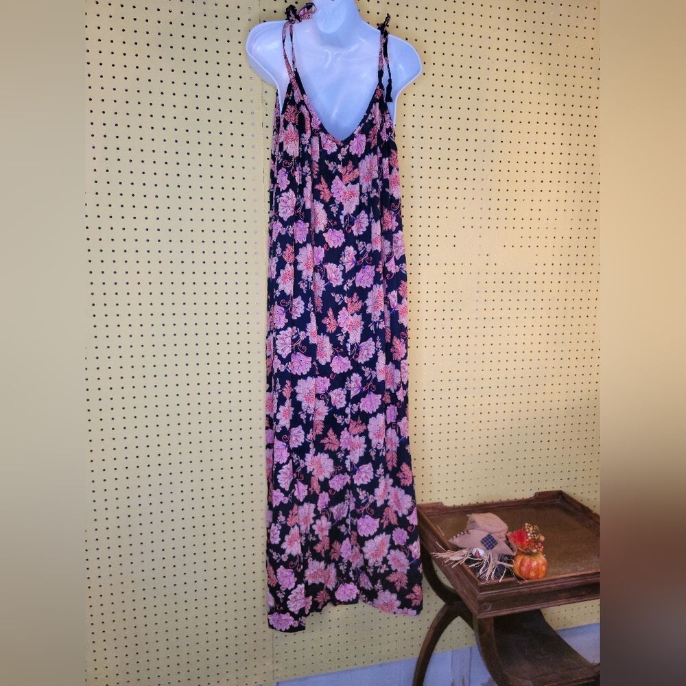X-Tall Floral Spaghetti Strap Dress